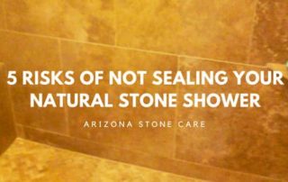 Natural Stone Tile Shower Sealing