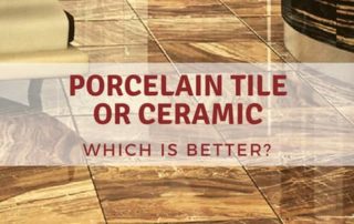 Porcelain tile or ceramic banner