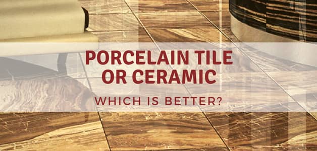 Porcelain tile or ceramic banner