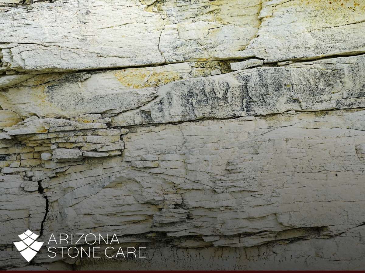 Limestone wall in Arizona